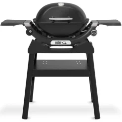 Weber Q 1200N gasbarbecue black inclusief onderstel< Gas Bbq & Buitenkeukens