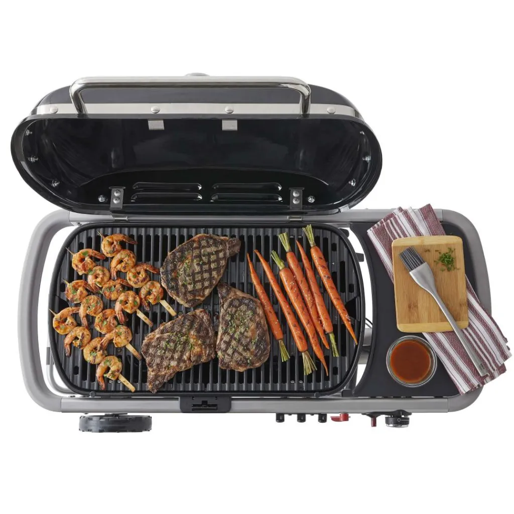 Weber Traveler gasbarbecue black< Gas Bbq & Buitenkeukens