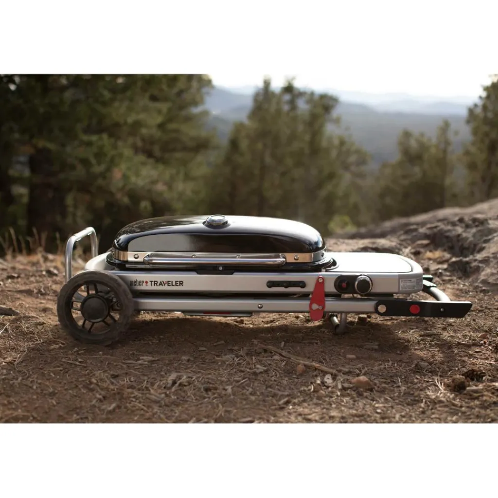 Weber Traveler gasbarbecue black< Gas Bbq & Buitenkeukens