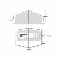 Wild Country Halny Elite 1 lichtgewicht tunneltent blue< 1-Persoons Tent|Tunneltenten