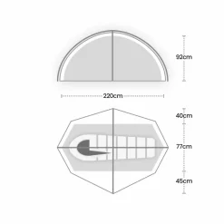 1-Persoons Tent|Tunneltenten-Wild Country Helm Compact 1 lichtgewicht koepeltent green