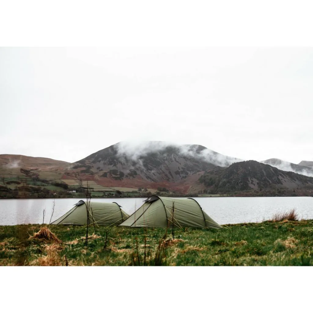 3-Persoons Tent|Tunneltenten-Wild Country Hoolie Compact 3 lichtgewicht tunneltent green