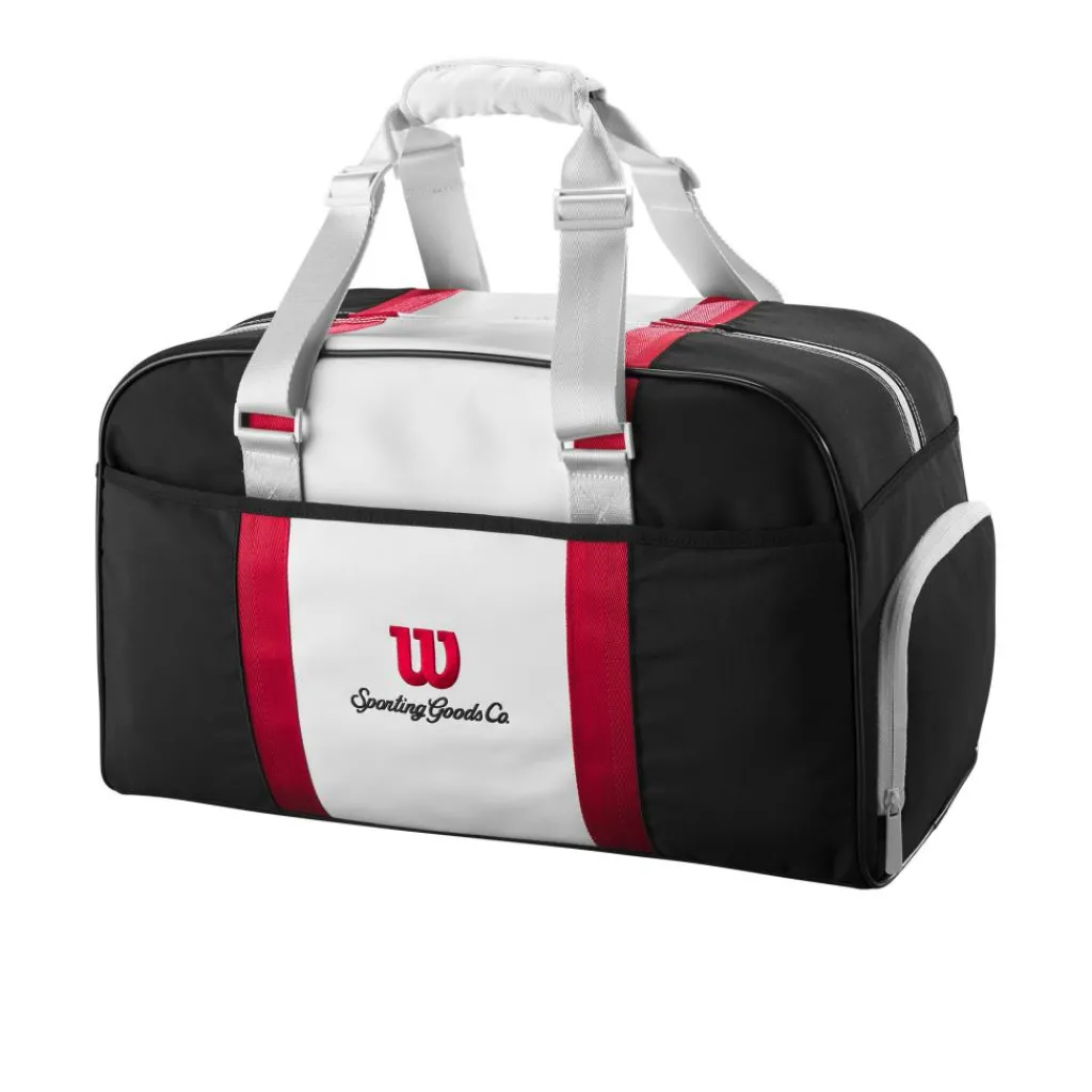 Wilson Courage Collection Duffle tennistas black white< Tennistassen