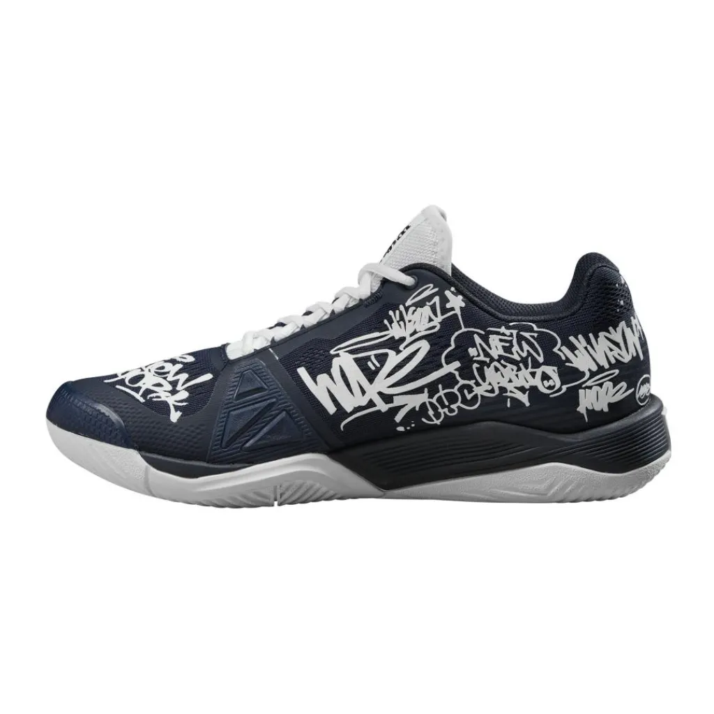 Wilson Rush Pro 4.0 Hope New York tennisschoenen heren navy blazer white< Tennisschoenen