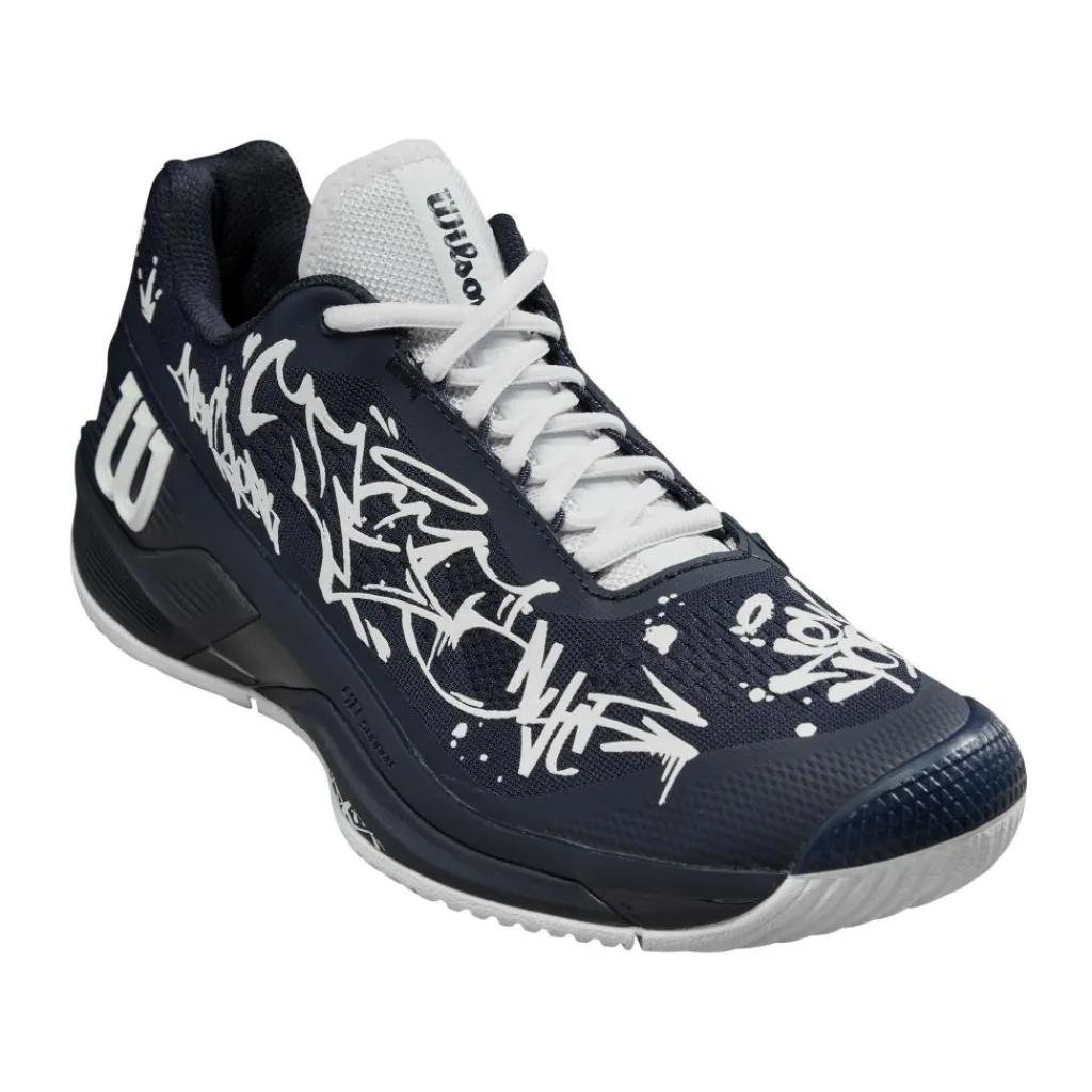 Wilson Rush Pro 4.0 Hope New York tennisschoenen heren navy blazer white< Tennisschoenen