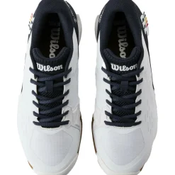 Tennisschoenen-Wilson Rush Pro Ace Clay tennisschoenen heren white navy brown gum