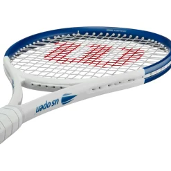 Wilson US Open Clash 100 V2 tennisracket white blue< Tennisracket