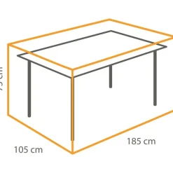 Tuinmeubelhoezen-Winza Outdoor Covers Premium beschermhoes tafel 185 x 105 x 75