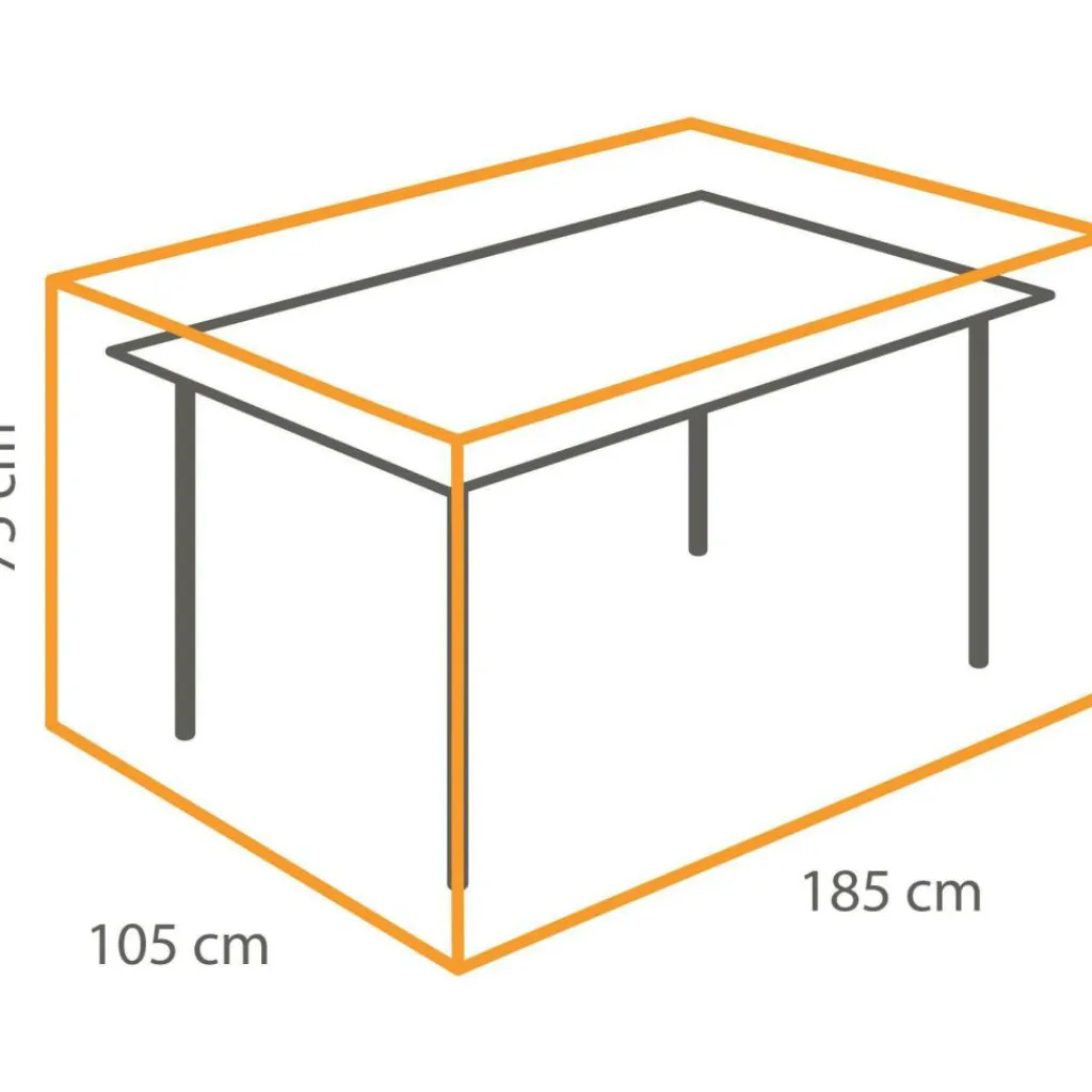 Tuinmeubelhoezen-Winza Outdoor Covers Premium beschermhoes tafel 185 x 105 x 75