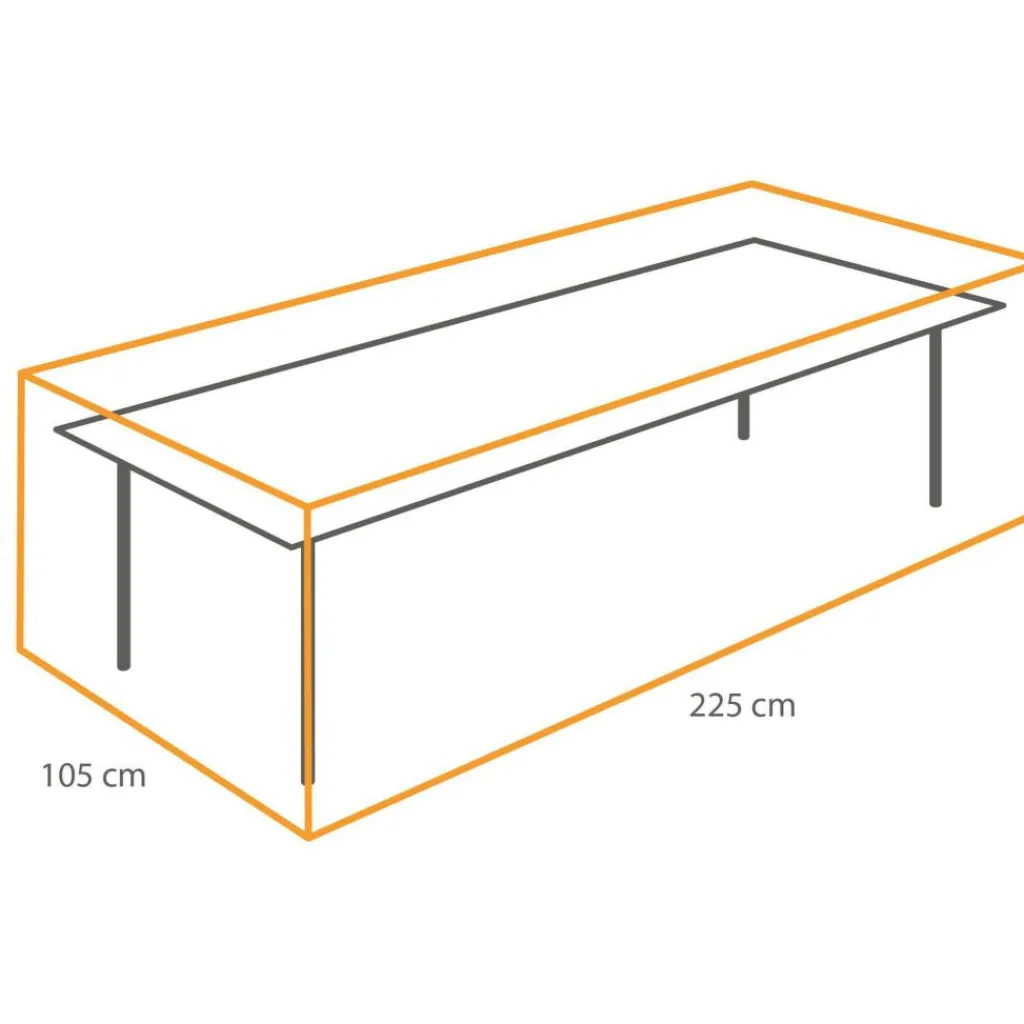 Winza Outdoor Covers Premium beschermhoes tafel 225 x 105 x 75< Tuinmeubelhoezen