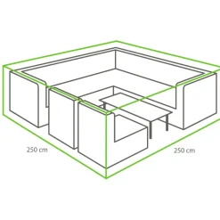Winza Outdoor Covers Premium loungeset hoes 250 x 250 x 75< Tuinmeubelhoezen