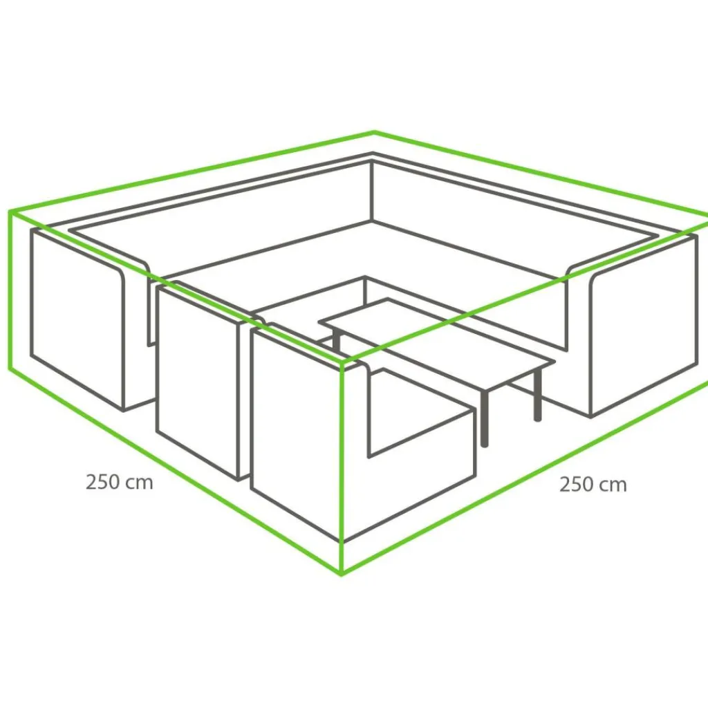 Winza Outdoor Covers Premium loungeset hoes 250 x 250 x 75< Tuinmeubelhoezen