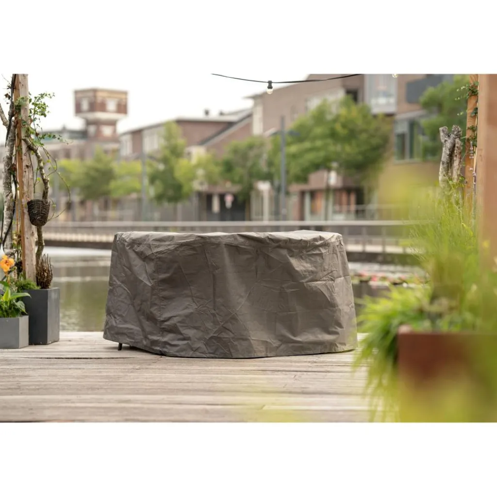 Winza Outdoor Covers Premium tuinset hoes ø 200 x 85 cm grey< Tuinmeubelhoezen