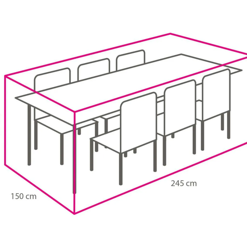 Tuinmeubelhoezen-Winza Outdoor Covers Premium tuinset hoes L 245 x 150 x 95