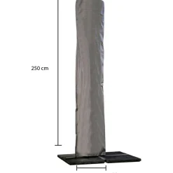 Tuinmeubelhoezen-Winza Outdoor Covers  Premium parasolhoes 250 x 64 antraciet