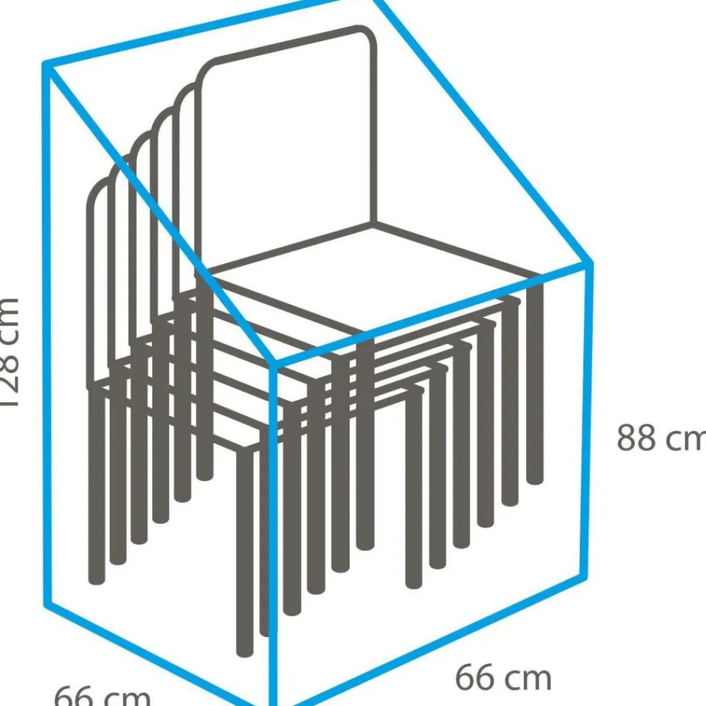 Winza Outdoor Covers Premium beschermhoes stapelstoelen 66 x 66 x 128< Tuinmeubelhoezen