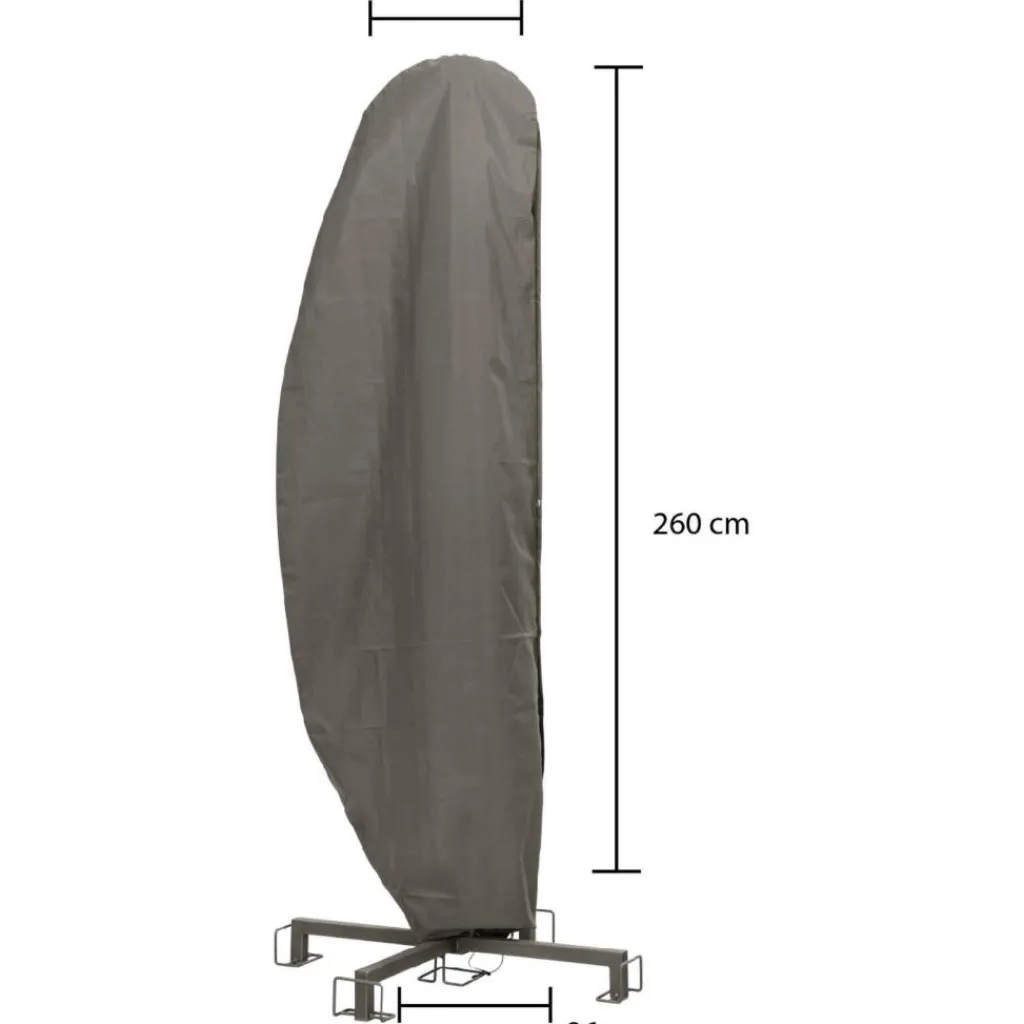 Winza Outdoor Covers Premium parasolhoes 260 x 86 antraciet< Tuinmeubelhoezen
