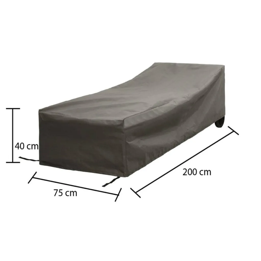 Winza Outdoor Covers Premium loungebed hoes 200 x 75 x 40 grijs< Tuinmeubelhoezen