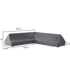 Tuinmeubelhoezen-Winza Outdoor Covers  Premium loungeset hoes 295 x 295 x 94 grijs