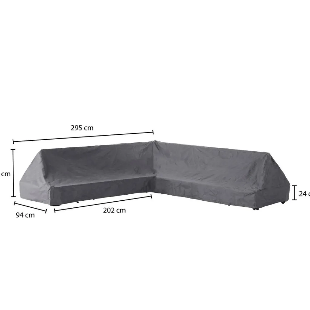 Tuinmeubelhoezen-Winza Outdoor Covers Premium loungeset hoes 295 x 295 x 94 grijs