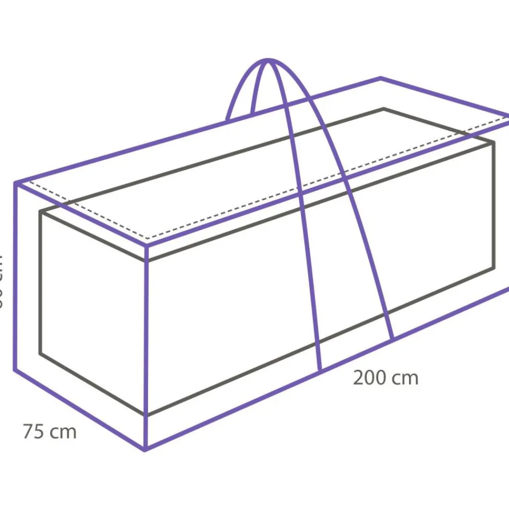 Tuinmeubelhoezen-Winza Outdoor Covers Premium lounge kussentas XL 200 x 75 x 60
