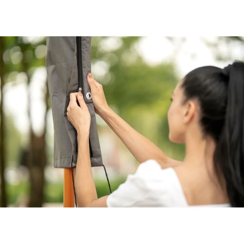 Tuinmeubelhoezen-Winza Outdoor Covers Premium parasolhoes 165 x 30 antraciet