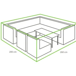 Winza Outdoor Covers Premium loungeset hoes 260 x 200 x 80< Tuinmeubelhoezen