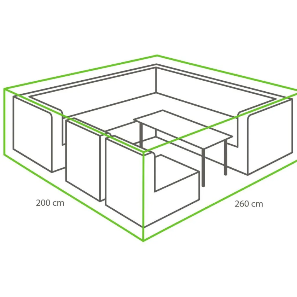 Winza Outdoor Covers Premium loungeset hoes 260 x 200 x 80< Tuinmeubelhoezen