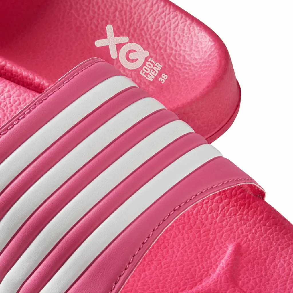 XQ 000125994005 slippers dames fuchsia white< Badslippers|Slippers