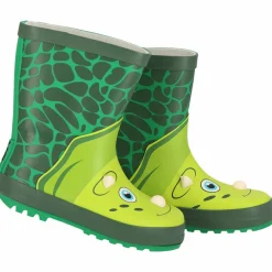 Regenkleding & -Laarzen-XQ Dino regenlaarzen junior green