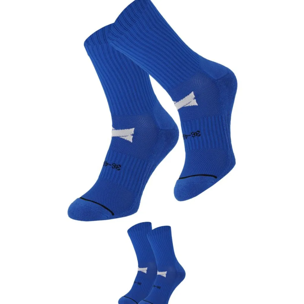 Voetbalkleding-Xtreme Sockswear Grip voetbalsokken kobalt blue 2-pack