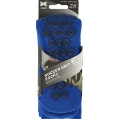 Voetbalkleding-Xtreme Sockswear Grip voetbalsokken kobalt blue 2-pack