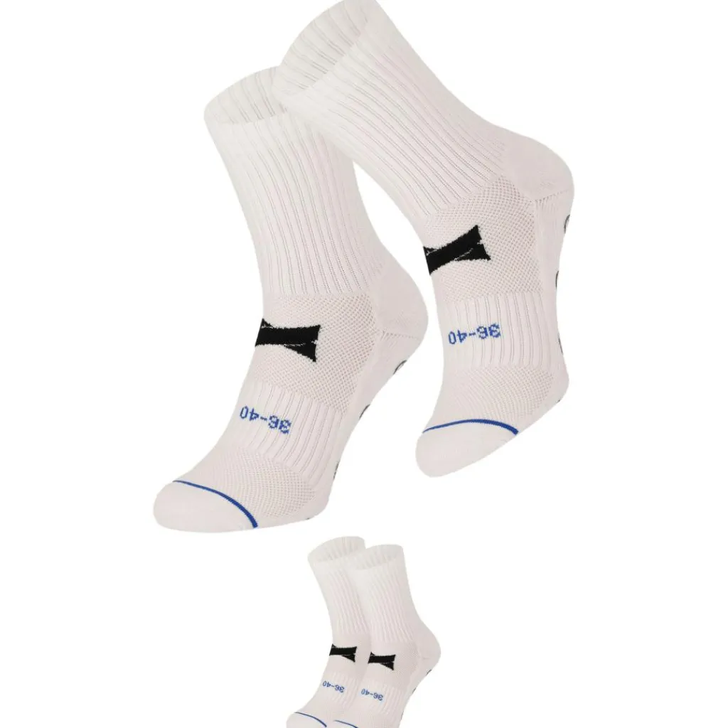 Xtreme Sockswear Grip voetbalsokken white 2-pack< Voetbalkleding