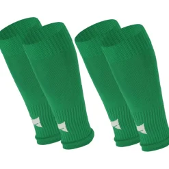 Scheenbeschermers Voetbal-Xtreme Sockswear Pro Footless Soccer sleeves green 2-pack