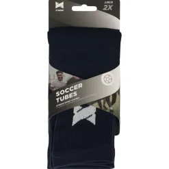 Xtreme Sockswear  Pro Footless Soccer sleeves navy 2-pack< Scheenbeschermers Voetbal
