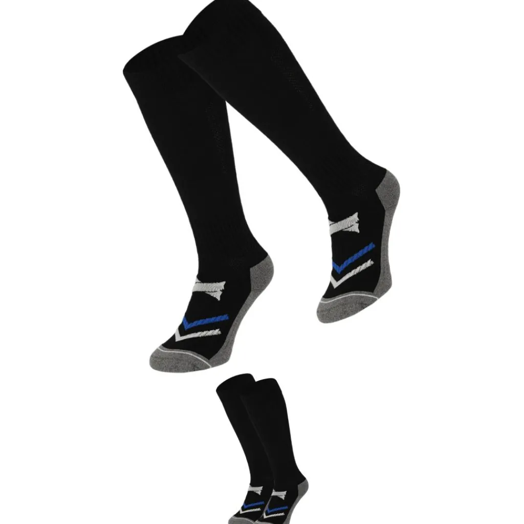 Xtreme Sockswear Pro Soccer voetbalsokken black 2-pack< Voetbalkleding