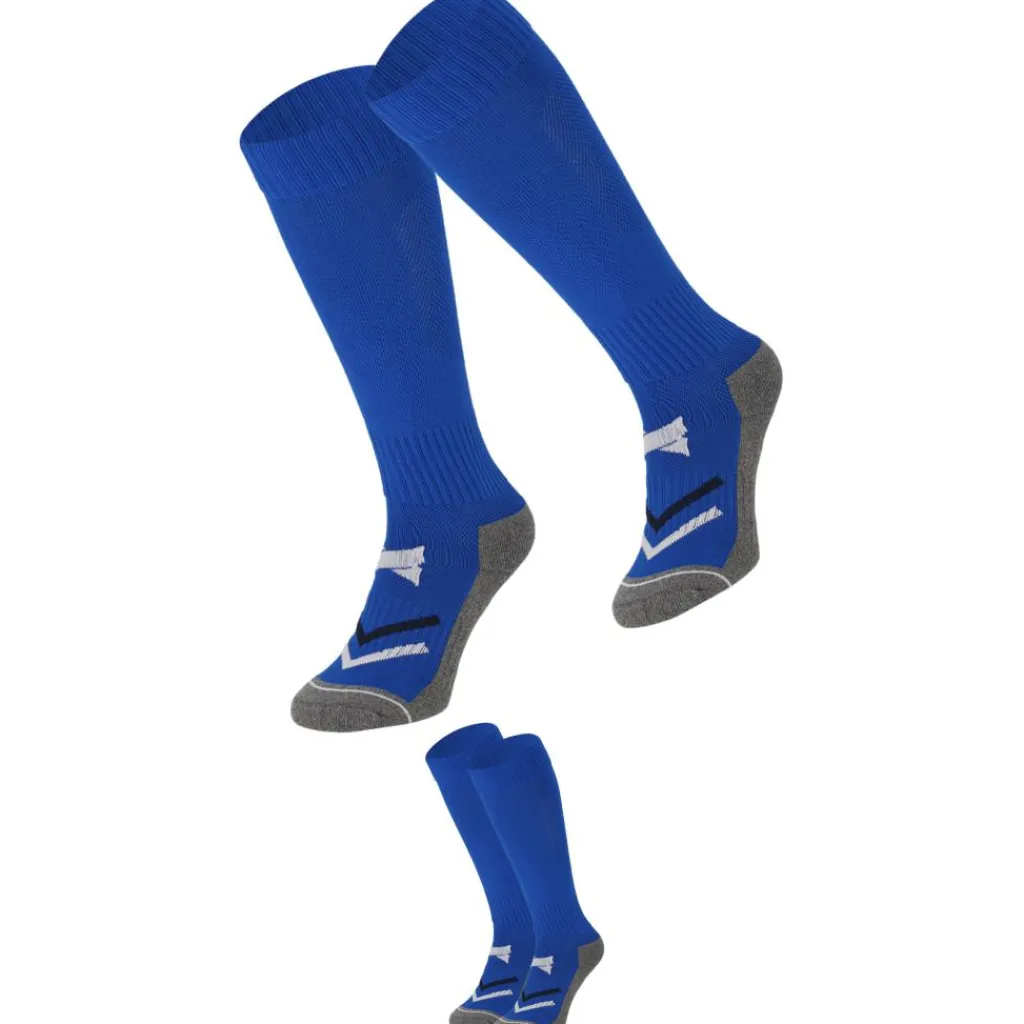 Voetbalkleding-Xtreme Sockswear Pro Soccer voetbalsokken kobalt blue 2-pack