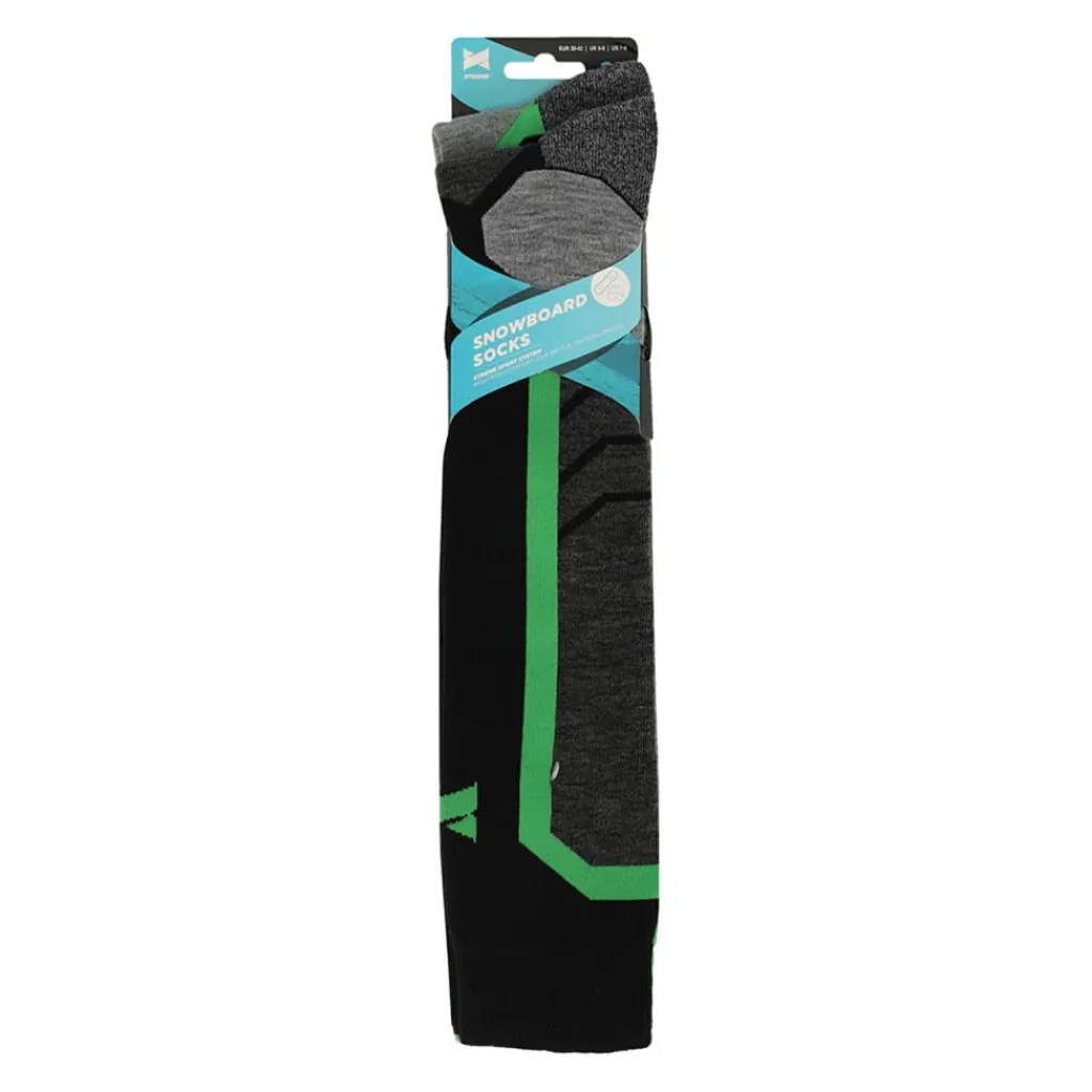 Skisokken|Snowboardsokken-Xtreme Sockswear snowboardsokken heren multi green 2-pack