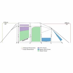Zempire EVO TM V2 opblaasbare tent green< 4-Persoons Tent|Tunneltenten