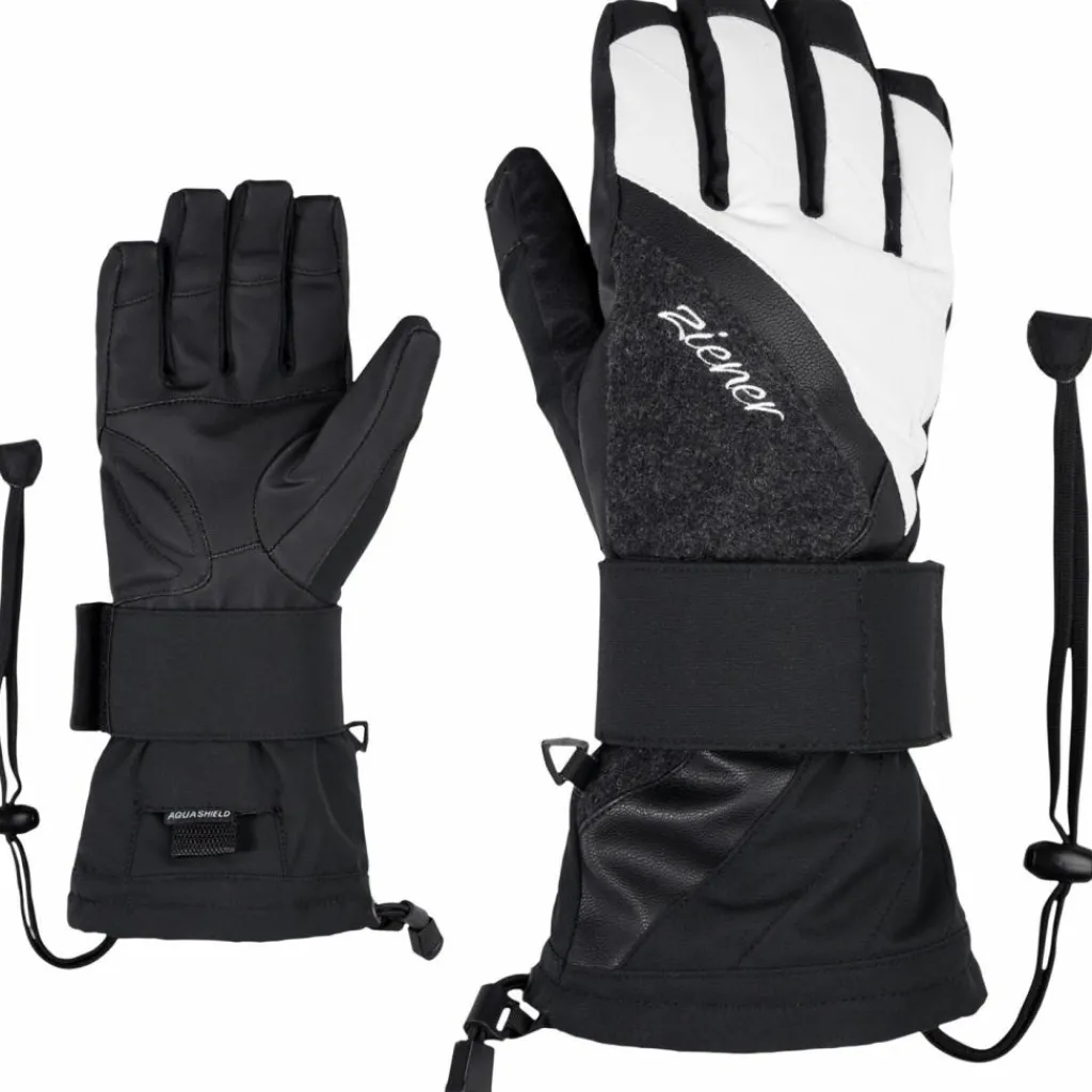 Handschoenen & Wanten|Wintersport-Ziener MILANA AS handschoenen dames black structure white
